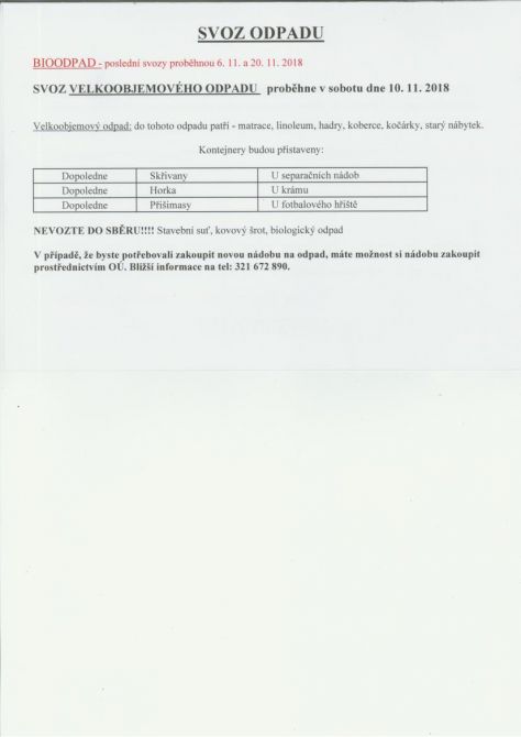 velkoobjemový odpad