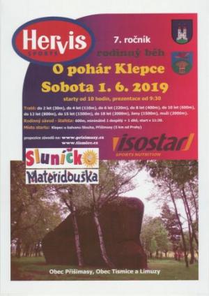 Zveme Vás na 7. ročník - rodinný běh O POHÁR KLEPCE