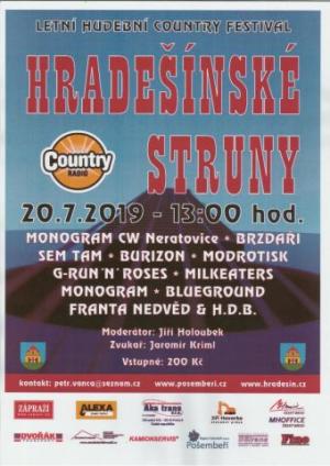 Hradešínské struny 20.7. 2019  - 13 hodin
