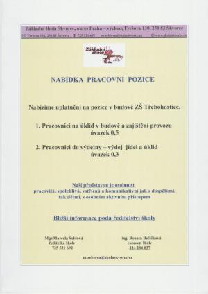 nabídka pracovní pozice