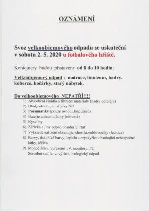 velkoobjemový odpad