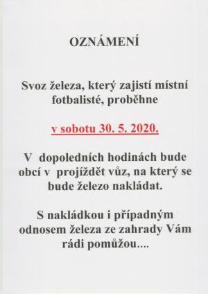 Oznámení