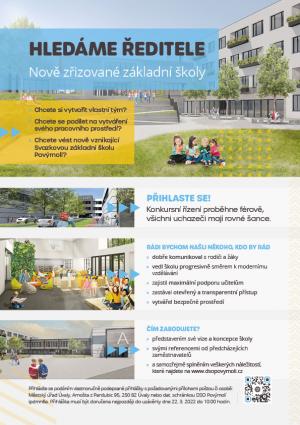 Hledáme ředitele nově zřizované ZŠ