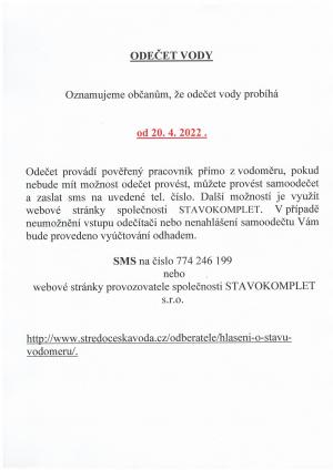 Odečet vody 