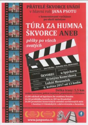 TÚRA ZA HUMNA ŠKVORCE - vycházka 6. 5. 2017 od 13 hodin