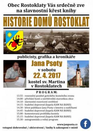 Pozvánka do Rostoklat na sobotu 22.4.2017