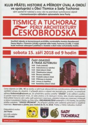 Pozvánka na poznávací autobusový zájezd TISMICE a TUCHORAZ, sobota 15.9.2018 od 9 hodin